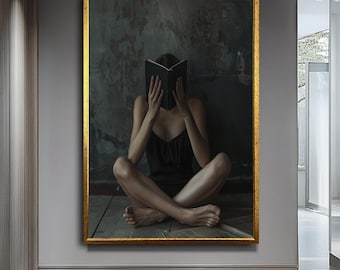 Modern Sexy Wall Decor, Large Canvas Print,Ready to Hang,Framed Wall Art,Woman Canvas Art,Sexy Woman Canvas Print, Stylish Woman Wall Art,