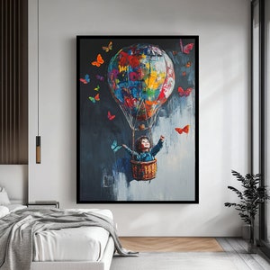 Banksy Street Art Canvas - Modern Graffiti Print, Urban Wall Decor for Home or Office.