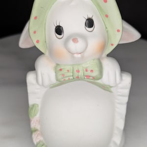 Vintage ceramic Easter Bunny egg holder