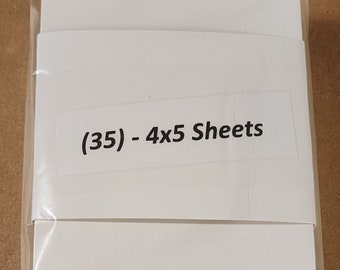 35 -4"×5" White Cardboard 200 gsm Thick Paper Cardboard Sheets (35 - 4x5 Pieces)