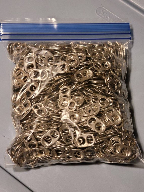 1000 Silver Aluminum Pull Tabs Can Tabs .. for Crafts Etsy