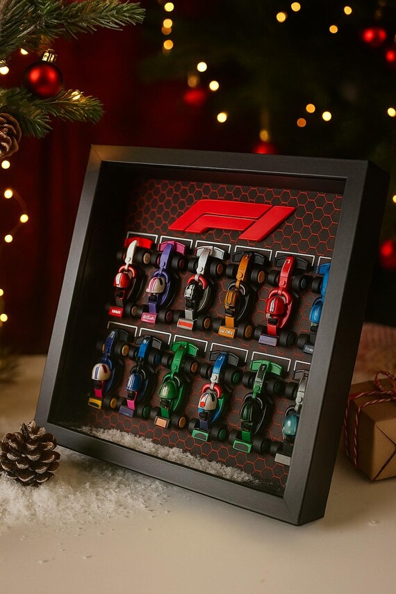 Formula 1 Vitrine für Rennwagen kompatibel mit Set 71049