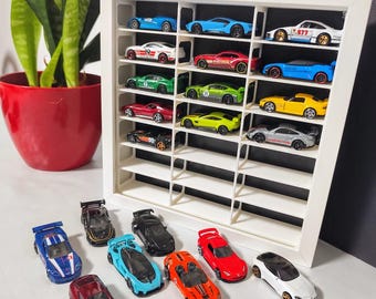 Estante de exhibición modular Matchbox de Hot Wheels 1:64 para montaje en pared