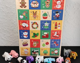 Calendario de Adviento 3D: un nuevo mini juguete cada día