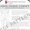1750s Stays PDF Pattern Size Pack A XS-XXL - Etsy