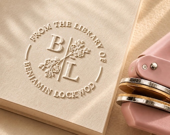 Book Embosser Personalized /Custom Book Stamp/Library Embosser Stamp /Ex Libris /From The Library Of /Christmas Gift For Book Lovers