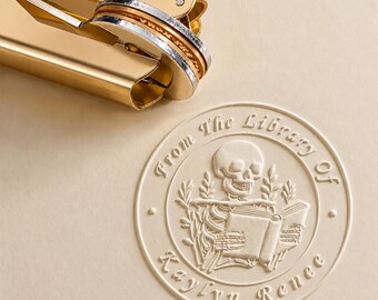 Book Embosser Personalized /Custom Book Stamp/Library Embosser Stamp /Ex Libris /From The Library Of /Christmas Gift For Book Lovers