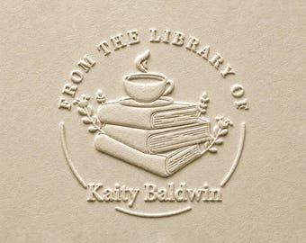 Book Embosser Personalized /Custom Book Stamp/Library Embosser Stamp /Ex Libris /From The Library Of /Christmas Gift For Book Lovers