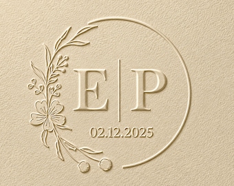 Custom Book Embosser Stamp for Wedding /Personalized Ex Libris Seal for Couples /Unique Engagement /Anniversary /Valentine's Day Gift