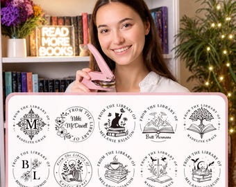 Book Embosser Personalized /Custom Book Stamp/Library Embosser Stamp /Ex Libris /From The Library Of /Christmas Gift For Book Lovers