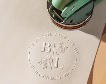 Book Embosser Personalized /Custom Book Stamp/Library Embosser Stamp /Ex Libris /From The Library Of /Christmas Gift For Book Lovers