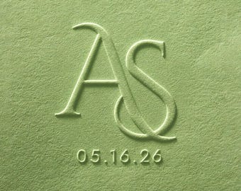 Custom Book Embosser Stamp for Wedding /Personalized Ex Libris Seal for Couples /Unique Engagement /Anniversary /Valentine's Day Gift