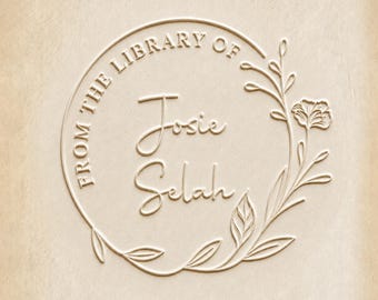 Book Embosser Personalized /Custom Book Stamp/Library Embosser Stamp /Ex Libris /From The Library Of /Christmas Gift For Book Lovers