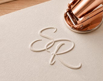 Custom Book Embosser Stamp for Wedding /Personalized Ex Libris Seal for Couples /Unique Engagement /Anniversary /Valentine's Day Gift