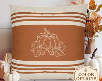 Pumpkin Pillow, Fall Pillow, Autumn Throw Pillow, Autumn Decoration, Halloween Decor, Thanksgiving Decor, Boho Home Decor