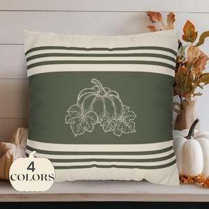 Pumpkin Pillow, Fall Pillow, Autumn Throw Pillow, Autumn Decoration, Halloween Decor, Thanksgiving Decor, Boho Home Decor