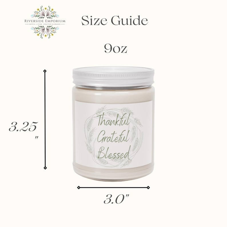 Blessed Fall Candle Thanksgiving Candle Thanksgiving Decor Autumn