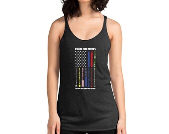 Valor For Heroes Women's Racerback Tank Top | Next Level 6733