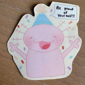 Party Axolotl| Cute Axolotl Sticker