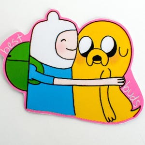 Best Buds(Finn and Jake) Sticker| Cute Adventure Time Stickers