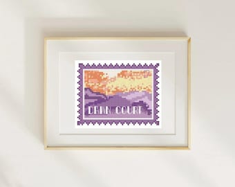 ACOTAR Dawn Court Stamp Cross Stitch Pattern (PDF Download)