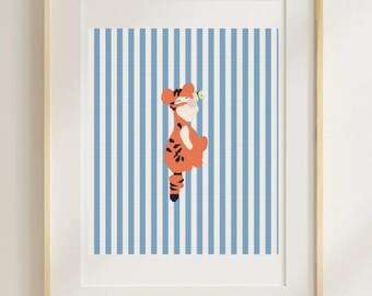 Vintage Tigger Cross Stitch Pattern (PDF Download)