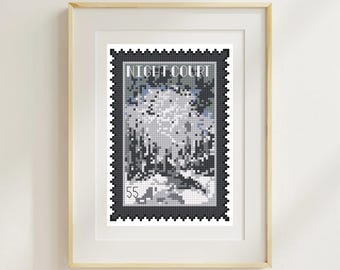 ACOTAR Night Court Stamp Cross Stitch Pattern (PDF Download)