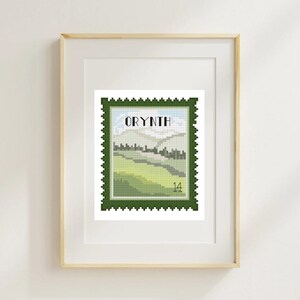 Orynth Throne of glass Stamp Cross Stitch Pattern (PDF Download)