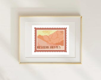 Western Wastes Throne of glass Stamp Cross Stitch Pattern (PDF Download)