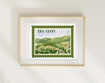 ACOTAR Day Court Stamp Cross Stitch Pattern (PDF Download)