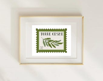 Torre Cesme Throne of glass Stamp Cross Stitch Pattern (PDF Download)