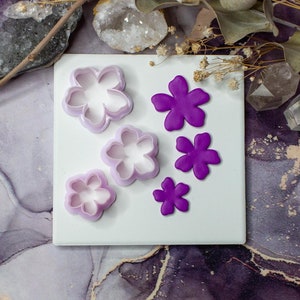 5 petal flower cutter | Clay cutter | Polymer clay tools