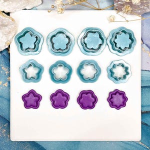 Jewel Flower Cutters | Clay Cutter | Polymer Clay Tools