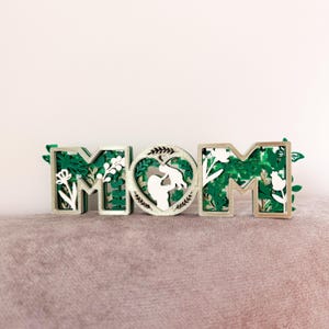 Archivo STL para el Día de la Madre, Impresión 3D, Regalo para mamá, Carta para mamá