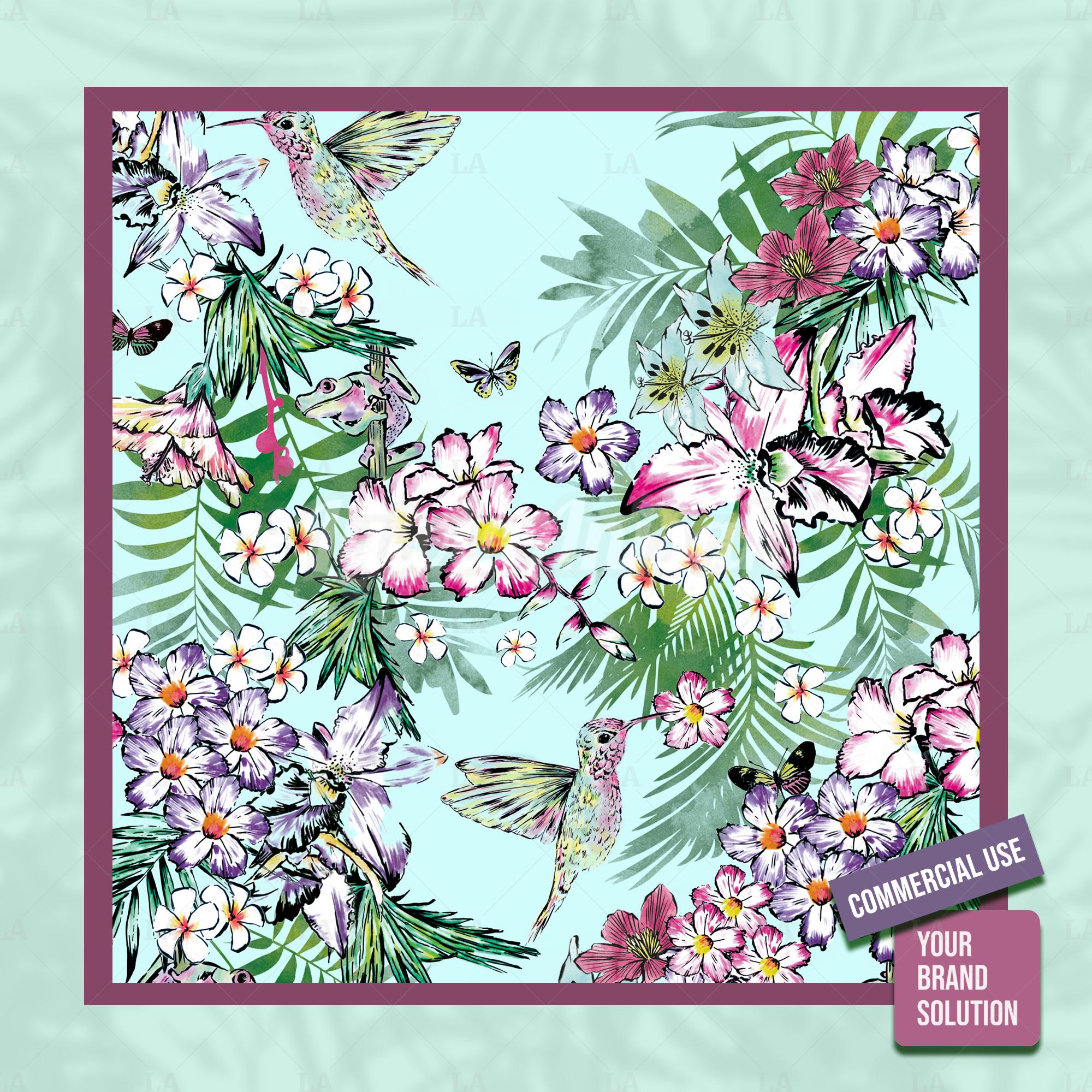 Hawaiian Seamless Pattern – Tropical Print Design for Summer Clothing ...
