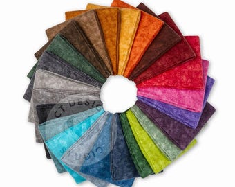 Mirage Tonals Flannel Fat Quarter Sampler: 100% Cotton Quilting Fabric Bundle