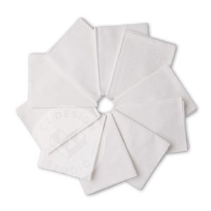 Connecting Threads Monochrome White Fat Quarter Sampler | Luxurious 100% Cotton Fabric Bundle with Elegant White Prints for Quilting
