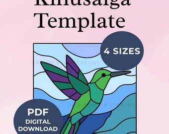 Kinusaiga Hummingbird Pattern Kinusaiga Bird Pattern Hummingbird Kinusaiga Pattern Bird Kinusaiga Template Animal Kinusaiga Pattern Download