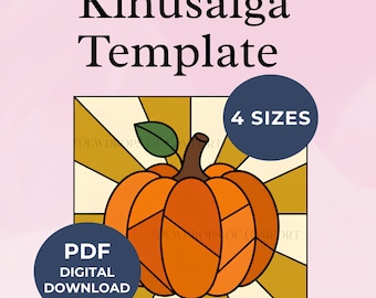 Kinusaiga Pumpkin Pattern PDF Fall Kinusaiga Patterns Pumpkin Kinusaiga Template Halloween Kinusaiga Patterns Autumn Kinusaiga Template Art