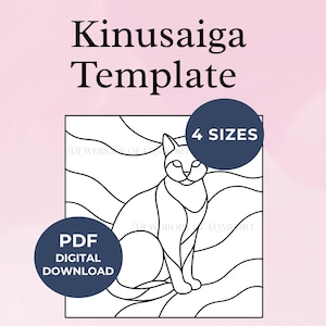 Molde Kinusaiga para Gato, Padrão Kinusaiga para Gato, Molde Kinusaiga para Animal, Padrão Kinusaiga para Gatinho, Download Digital, Design de Arte em Tecido Animal em PDF