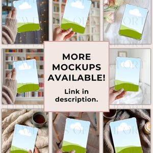 Two Kindle Insert Mockup Canva Template, Bookshelf Kindle Insert Mock Up, Kindle Clear Case Mockup, Kindle Case Mockup Digital Kindle Mockup image 9