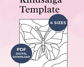 Kinusaiga Butterfly Template Butterfly Kinusaiga Pattern Animal Kinusaiga Pattern Insect Kinusaiga Pattern Printable Spring Kinusaiga Design