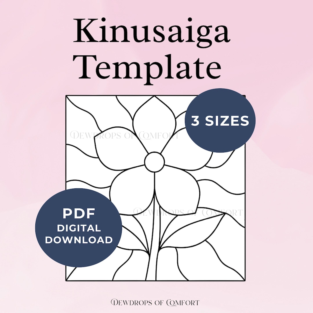 Kinusaiga Flower Template Flower Kinusaiga Pattern Beginner Kinusaiga ...