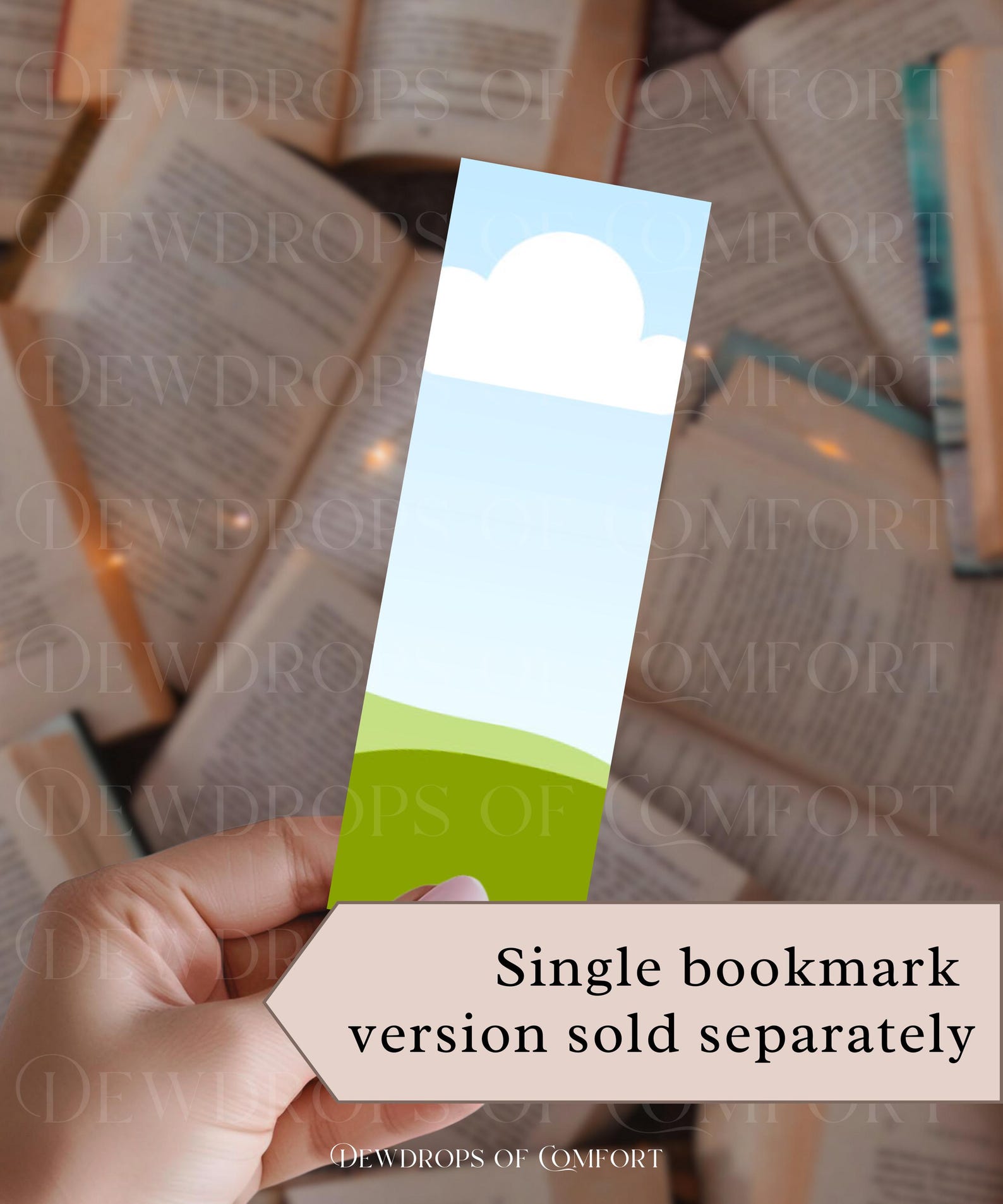 Four Bookmark Mockup Canva Template, Multiple Bookmark Mock Up, Rounded ...