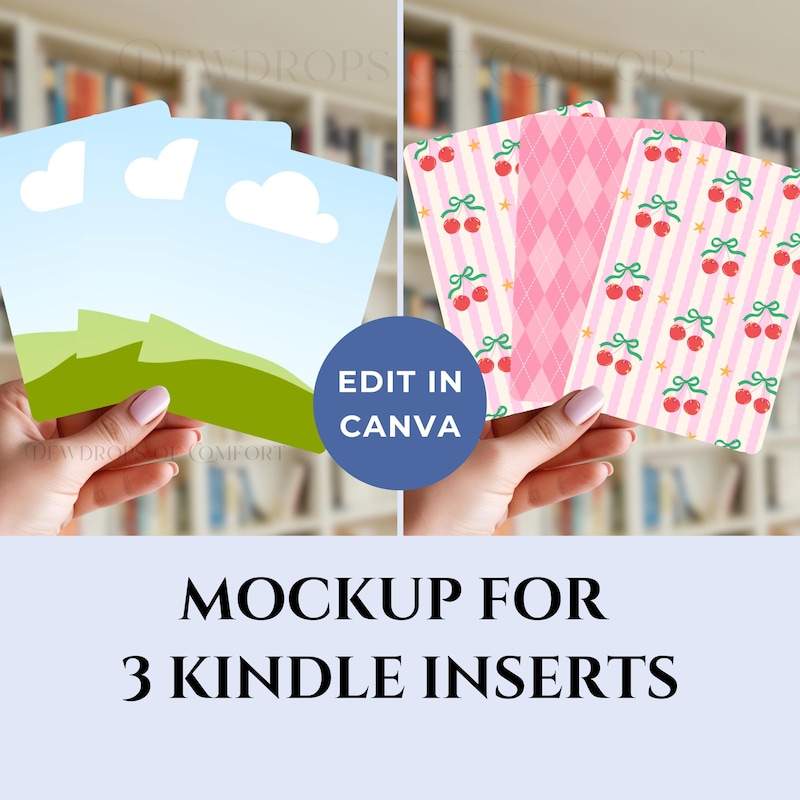 Kindle Inserts Design Kindle Inserts - Etsy