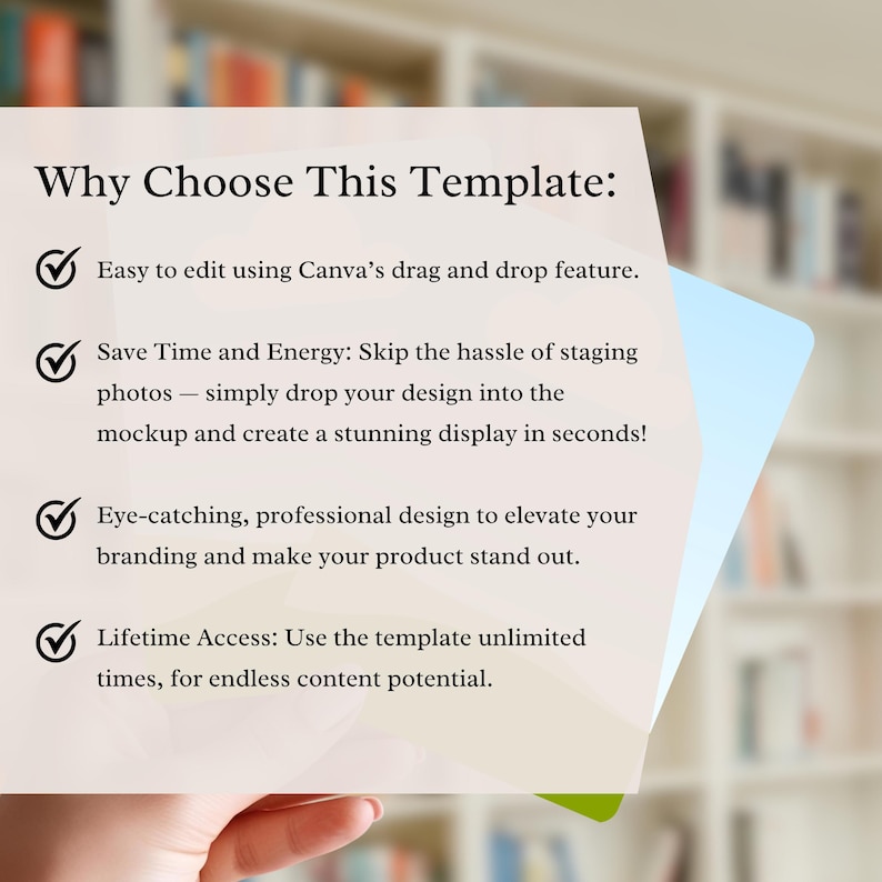 May include: A white and light blue template with the text "Why Choose This Template:" and bullet points describing the template's features, including ease of use, time-saving capabilities, and professional design.
