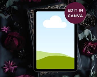 Dark Romance Book Mockup Canva Dark Romance Book Flatlay Canva Dark Romance eBook Mockup Dark Romance Author Book Mockup Bookstagram Promo