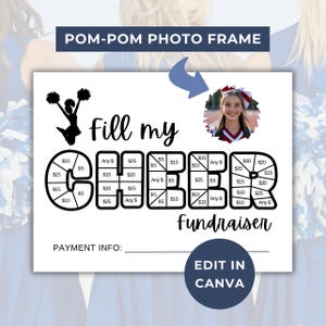 Cheer Fundraiser Vorlage Canva Fill Mein Cheer Fundraiser Flyer Cheerleader Fundraiser TemplateSponsor My Season Fundraiser Color My Cheer