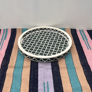 Handmade bone inlay Tray