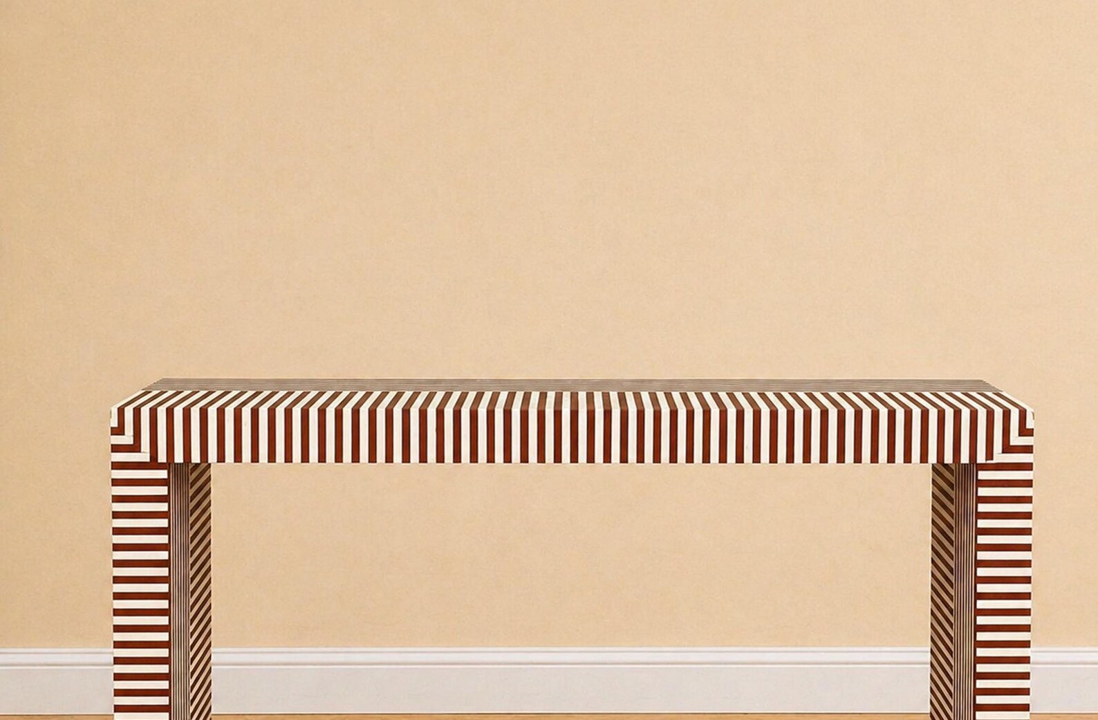 Handmade Wooden Bone Inlay Modern Pattern Console Table - Etsy